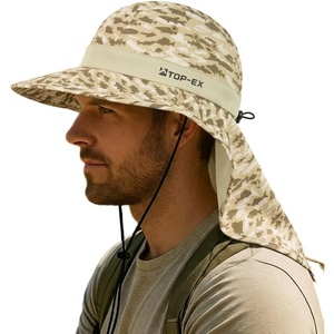 image:imageTOPEX Cooling Sun Hat with Neck Flap  UPF 50 Wide Brim Breathable Hat for Hiking Fishing amp Big HeadsDesert  Fish Camo