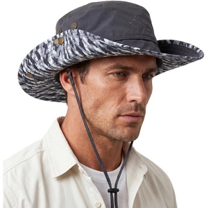 image:imageTOPEX UVCoolix Cooling Touch Breathable UPF50 Waterproof Wide Brim UV Protection Sun Hats Big Head XL XXLCamo Fishdark Grey