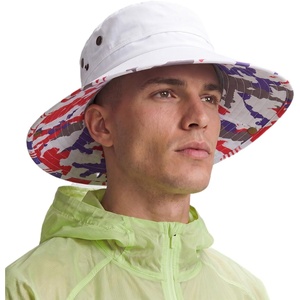 image:imageTOPEX UVCoolix Cooling Touch Breathable UPF50 Waterproof Wide Brim UV Protection Sun Hats Big Head XL XXLColour American Flagwhite