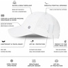 image:imageTOPEX Cooling High Ponytail Everyday Sports Hat for Women Breathable Comfort Fit for Running Golf Walking UPF 50 FoldableWhite