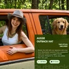 image:imageTOPEX Cotton Aussie Outback Safari Hat UPF 50 Sun Hat Wide Brim with Chin Strap Breathable Packable Bush Hat Men WomenBeigewhite