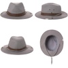 image:imageTOPEX Cotton Aussie Outback Safari Hat UPF 50 Sun Hat Wide Brim with Chin Strap Breathable Packable Bush Hat Men WomenGrey