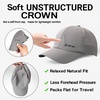 image:imageTOPEX UVCoolix Unstructured Lightweight Cooling Breathable Baseball Cap for MenRunning Hat UPF 50 Sun Cap MXXLDark Grey