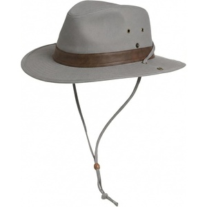 image:imageTOPEX Cotton Aussie Outback Safari Hat UPF 50 Sun Hat Wide Brim with Chin Strap Breathable Packable Bush Hat Men WomenGrey