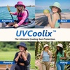 image:imageTOPEX UVCoolix Womens Cooling Bucket Sun Hat with Ponytail Hole Wide Brim UPF 50 Packable Summer Travel OutdoorBeige