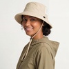 image:imageTOPEX UVCoolix Womens Cooling Bucket Sun Hat with Ponytail Hole Wide Brim UPF 50 Packable Summer Travel OutdoorBeige