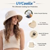 image:imageTOPEX UVCoolix Womens Cooling Bucket Sun Hat with Ponytail Hole Wide Brim UPF 50 Packable Summer Travel OutdoorGrey