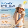 image:imageTOPEX UVCoolix Womens Cooling Bucket Sun Hat with Ponytail Hole Wide Brim UPF 50 Packable Summer Travel OutdoorPink