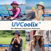 image:imageTOPEX UVCoolix Womens Cooling Bucket Sun Hat with Ponytail Hole Wide Brim UPF 50 Packable Summer Travel OutdoorPink