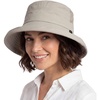 image:imageTOPEX UVCoolix Womens Cooling Bucket Sun Hat with Ponytail Hole Wide Brim UPF 50 Packable Summer Travel OutdoorGrey