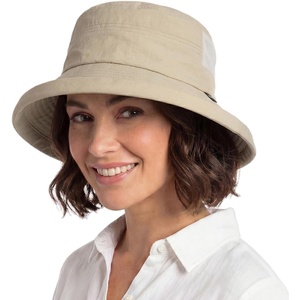 image:imageTOPEX UVCoolix Womens Cooling Bucket Sun Hat with Ponytail Hole Wide Brim UPF 50 Packable Summer Travel OutdoorKhaki