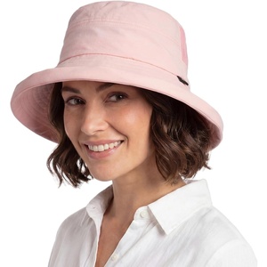 image:imageTOPEX UVCoolix Womens Cooling Bucket Sun Hat with Ponytail Hole Wide Brim UPF 50 Packable Summer Travel OutdoorPink