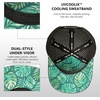 image:imageUVCoolix Cooling American USA Flag Baseball Cap Hydro Performance Hat Breathable UPF50 Patriotic Underbrim PrintedBlackMono FlagPalm