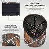image:imageUVCoolix Cooling American USA Flag Baseball Cap Hydro Performance Hat Breathable UPF50 Patriotic Underbrim PrintedBlackMono FlagTimber Camo