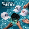 image:imageUVCoolix Cooling American USA Flag Baseball Cap Hydro Performance Hat Breathable UPF50 Patriotic Underbrim PrintedWhiteMono FlagBlue Camo