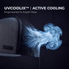 image:imageUVCoolix Cooling Sweatband Flat Bill Baseball CapBreathable Sun ProtectionWaterproof Performance Snapback Hat OutdoorKhaki