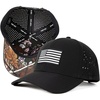 image:imageUVCoolix Cooling American USA Flag Baseball Cap Hydro Performance Hat Breathable UPF50 Patriotic Underbrim PrintedBlackMono FlagTimber Camo