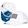 image:imageUVCoolix Cooling American USA Flag Baseball Cap Hydro Performance Hat Breathable UPF50 Patriotic Underbrim PrintedWhiteMono FlagBlue Camo