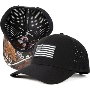 image:imageUVCoolix Cooling American USA Flag Baseball Cap Hydro Performance Hat Breathable UPF50 Patriotic Underbrim PrintedBlackMono FlagTimber Camo