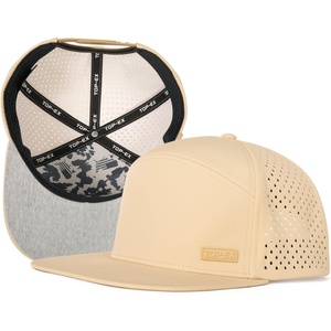 image:imageUVCoolix Cooling Sweatband Flat Bill Baseball CapBreathable Sun ProtectionWaterproof Performance Snapback Hat OutdoorKhaki