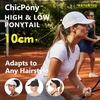 image:imageTOPEX ChicPony Cooling UV 50 High Ponytail Baseball Cap for Women  Breathable for Running Golf Sports29white