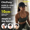 image:imageTOPEX ChicPony Cooling UV 50 High Ponytail Baseball Cap for Women  Breathable for Running Golf SportsWhiteBlack