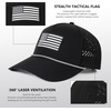 image:imageTOPEX Mens Cooling Golf Rope Hat  Water Resistant Tactical USA Flag Snapback with Printed UnderVisor Big Heads FriendlyBlack Galaxy