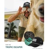 image:imageTOPEX Mens Cooling Golf Rope Hat  Water Resistant Tactical USA Flag Snapback with Printed UnderVisor Big Heads FriendlyBlack Jungle