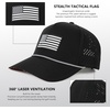 image:imageTOPEX Mens Cooling Golf Rope Hat  Water Resistant Tactical USA Flag Snapback with Printed UnderVisor Big Heads FriendlyBlack Stars  Stripes
