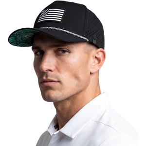 image:imageTOPEX Mens Cooling Golf Rope Hat  Water Resistant Tactical USA Flag Snapback with Printed UnderVisor Big Heads FriendlyBlack Jungle