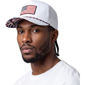 image:imageTOPEX Mens Cooling Golf Rope Hat  Water Resistant Tactical USA Flag Snapback with Printed UnderVisor Big Heads FriendlyWhite Camo