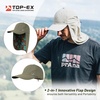 image:imageTOPEX LXLXXL UV50 Waterproof Neck Flap Baseball Sun CapArmy Palm