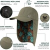 image:imageTOPEX LXLXXL UV50 Waterproof Neck Flap Baseball Sun CapArmy Palm