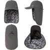 image:imageTOPEX LXLXXL UV50 Waterproof Neck Flap Baseball Sun CapDark Grey Camo Fish