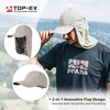 image:imageTOPEX LXLXXL UV50 Waterproof Neck Flap Baseball Sun CapLight Grey Camo Fish