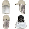 image:imageTOPEX LXLXXL UV50 Waterproof Neck Flap Baseball Sun CapUsa Flagbeige