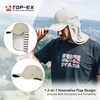 image:imageTOPEX LXLXXL UV50 Waterproof Neck Flap Baseball Sun CapUsa Flagbeige