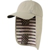 image:imageTOPEX LXLXXL UV50 Waterproof Neck Flap Baseball Sun CapBeige Flag